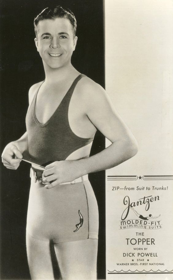Pánské retro plavky Mens Topper Dick Powell